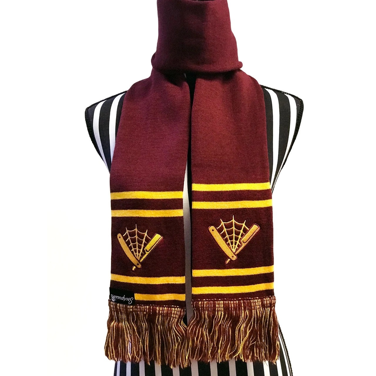 Straight Razor Knit Scarf-Knit Scarves-Scarlett Dawn