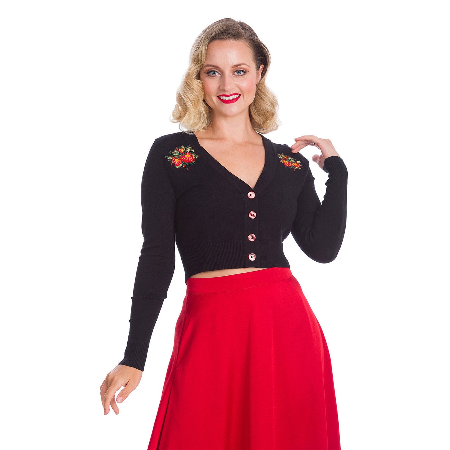 Strawberry Fields Cardigan-Womens Cardigans-Scarlett Dawn