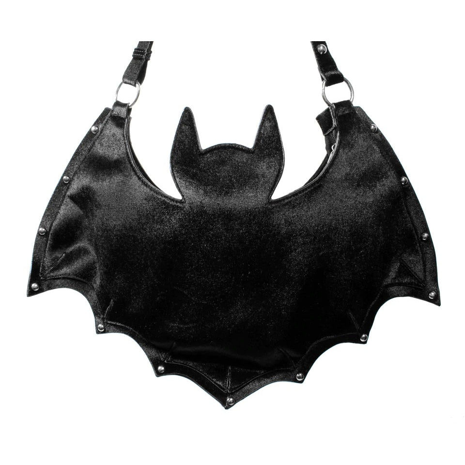 Studded Bat Handbag-Womens Handbags, Purses &amp; Wallets-Scarlett Dawn