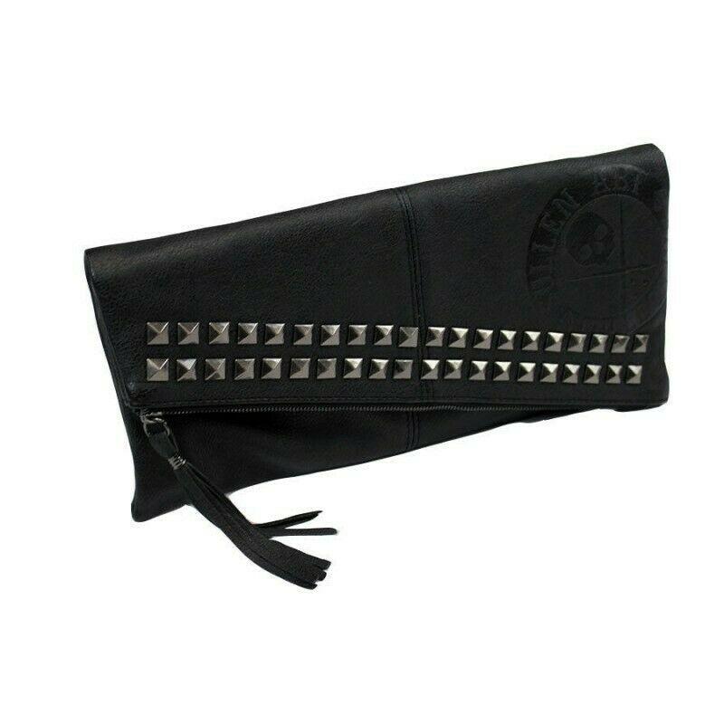Studded Envelope Purse Clutch Handbag-Womens Handbags, Purses &amp; Wallets-Scarlett Dawn