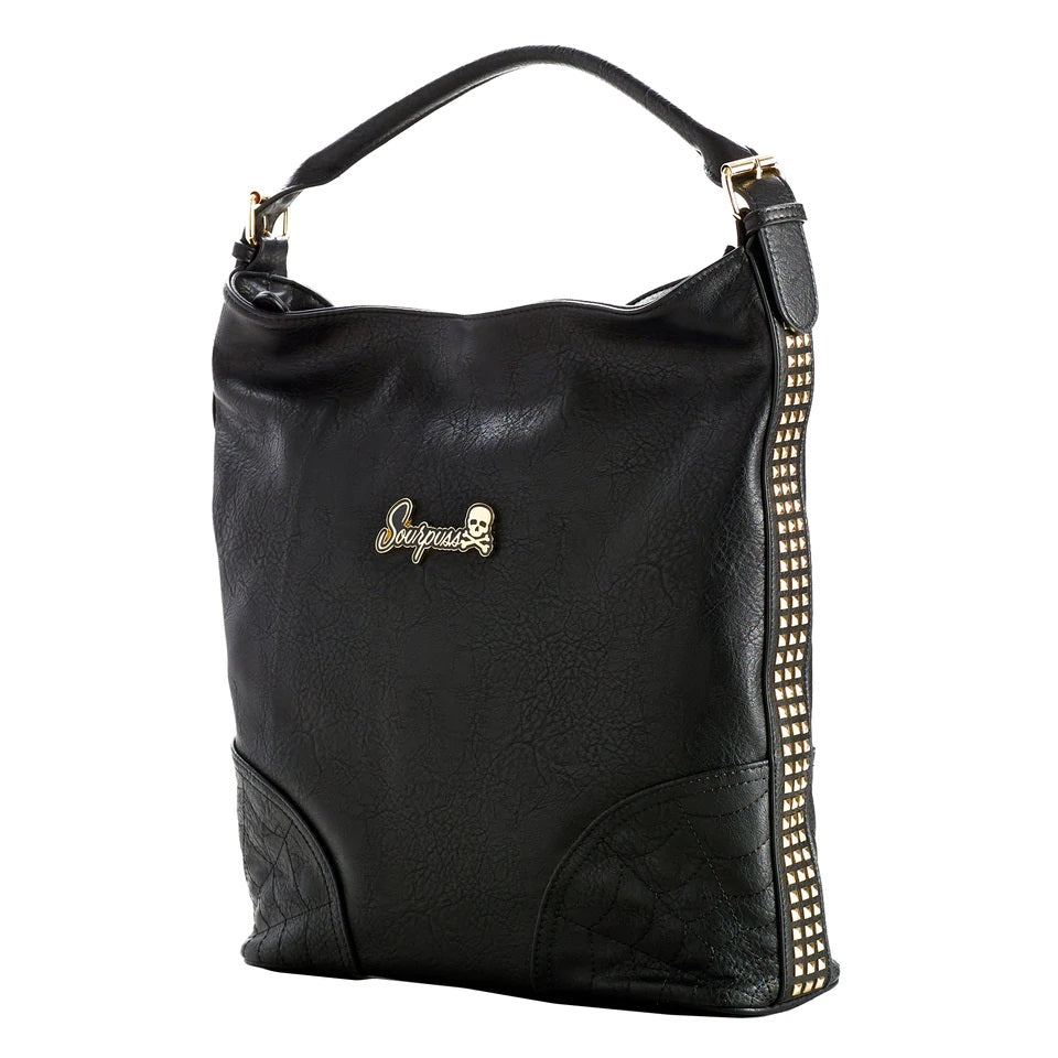 Studs &amp; Web Large Hobo Purse-Womens Handbags, Purses &amp; Wallets-Scarlett Dawn