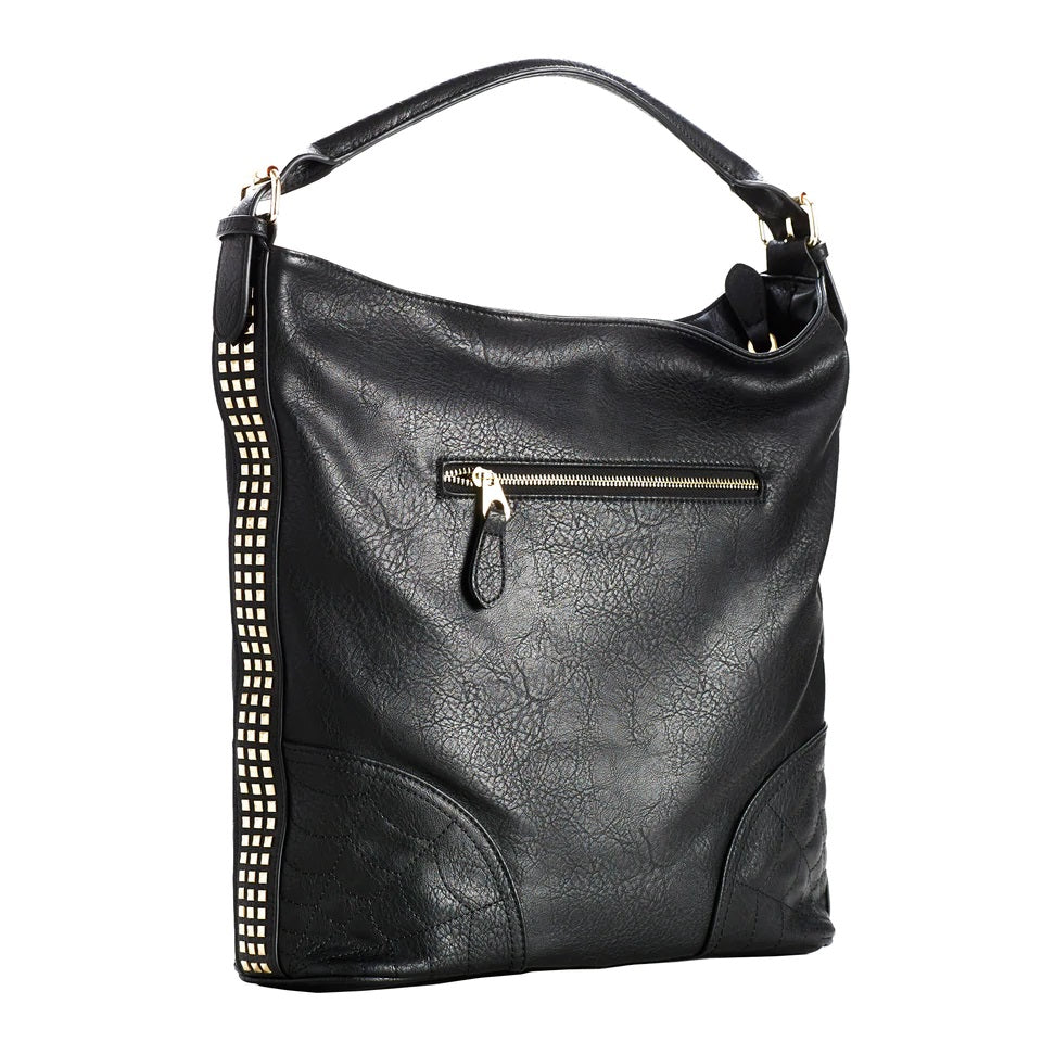 Studs &amp; Web Large Hobo Purse-Womens Handbags, Purses &amp; Wallets-Scarlett Dawn