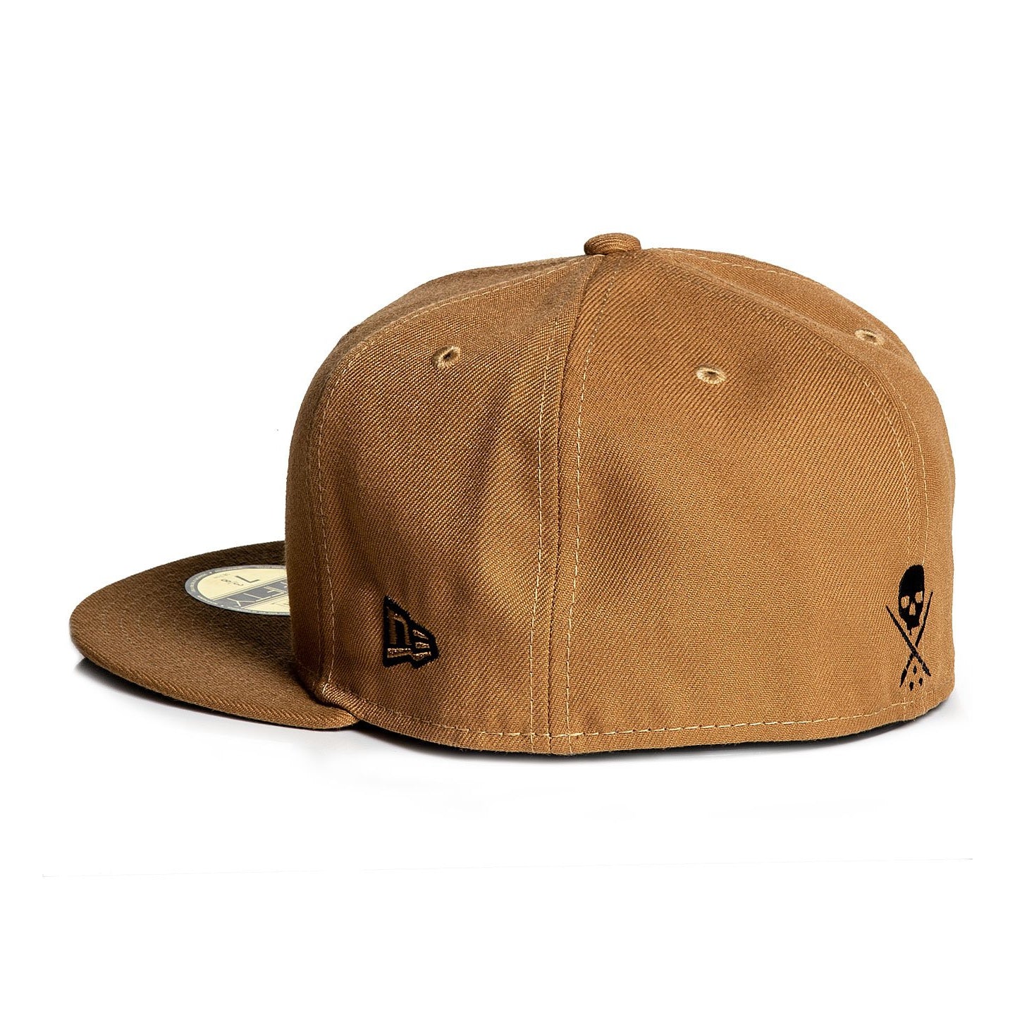 Sullen Badge Wheat Stretched Fitted Cap-Mens Beanies, Hats & Snapback Caps-Scarlett Dawn