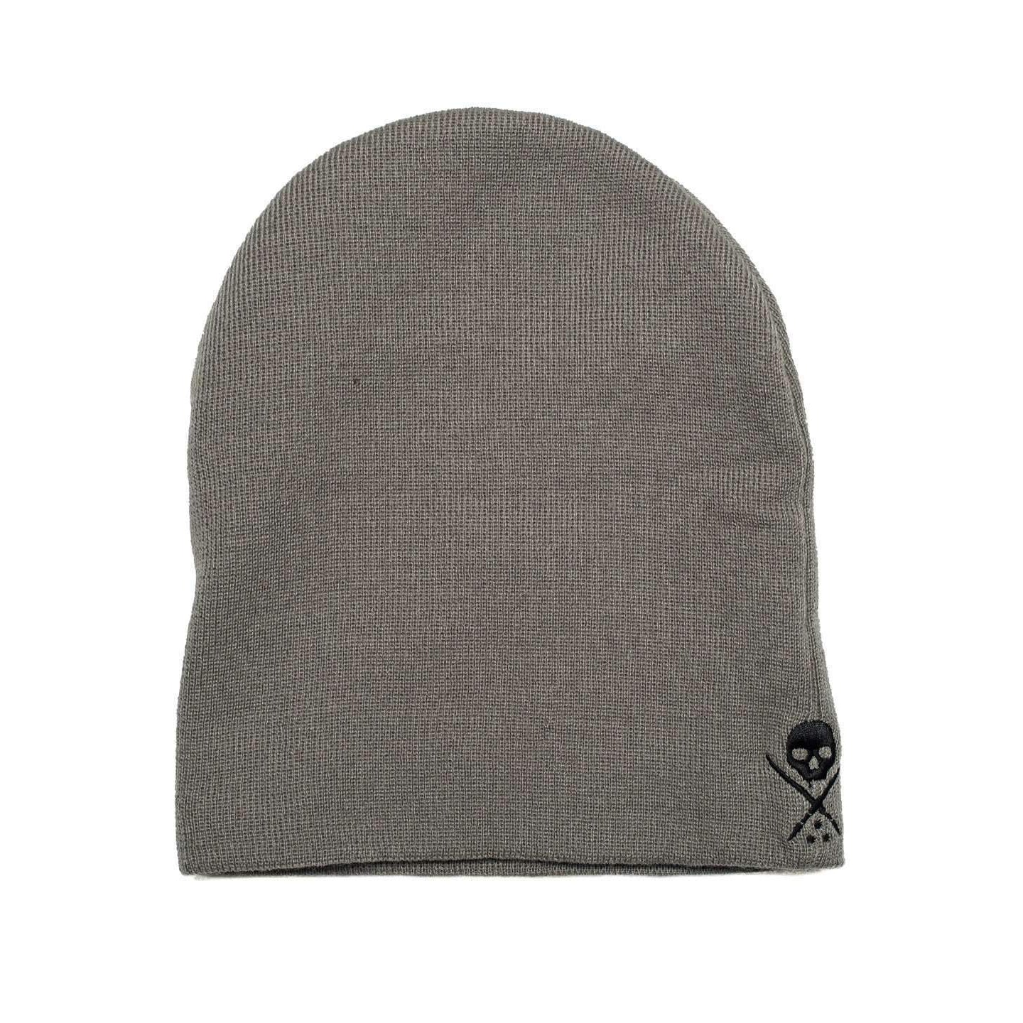 Sullen New Era Standard Issue Grey Beanie-Mens Beanies, Hats & Snapback Caps-Scarlett Dawn
