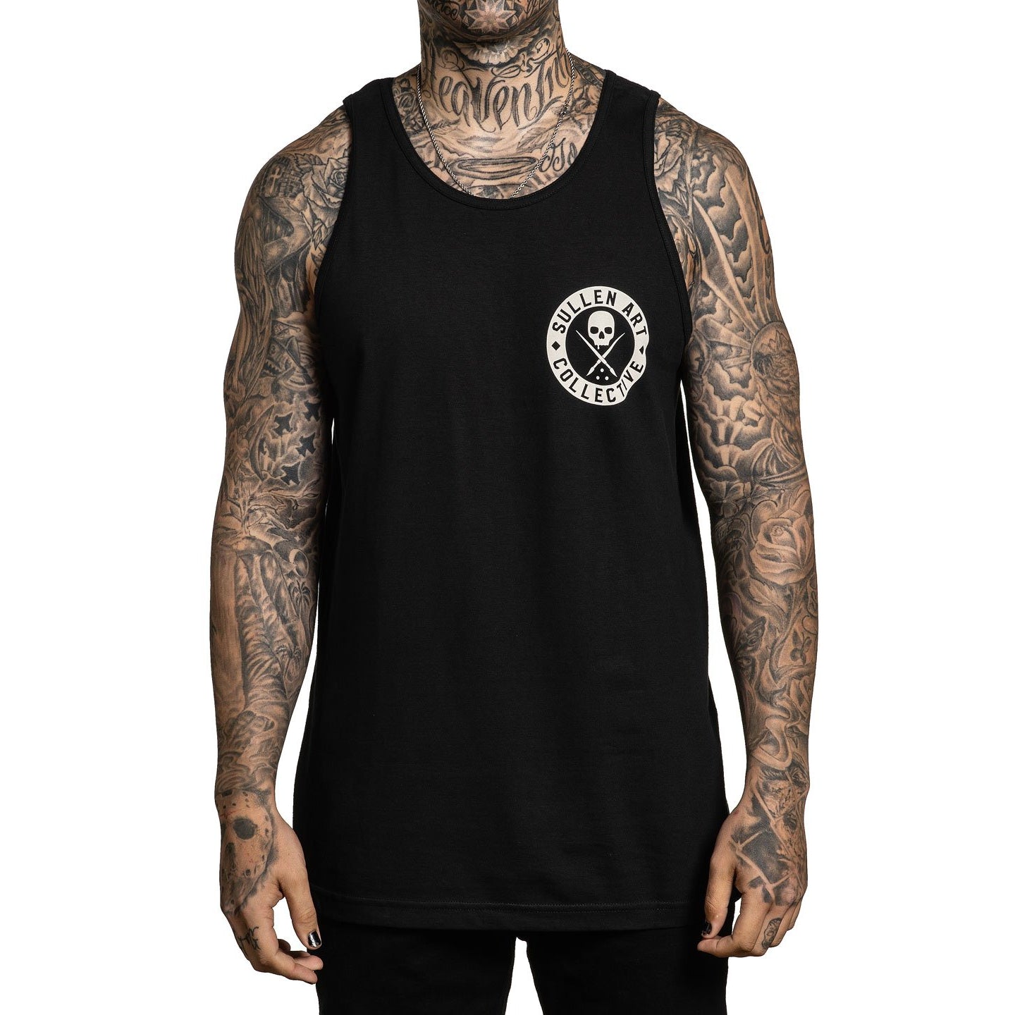 Summer Black Standard Fit Mens Tank-Mens T-Shirts & Tanks-Scarlett Dawn