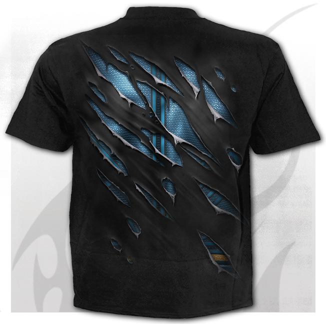 Superman Ripped Black Mens T-Shirt-Mens T-Shirts & Tanks-Scarlett Dawn