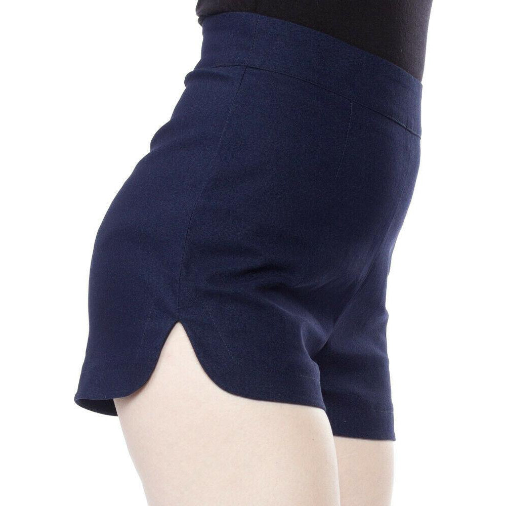 Sweetie Pie Faux Denim Blue Womens Shorts-Womens Shorts & Skirts-Scarlett Dawn