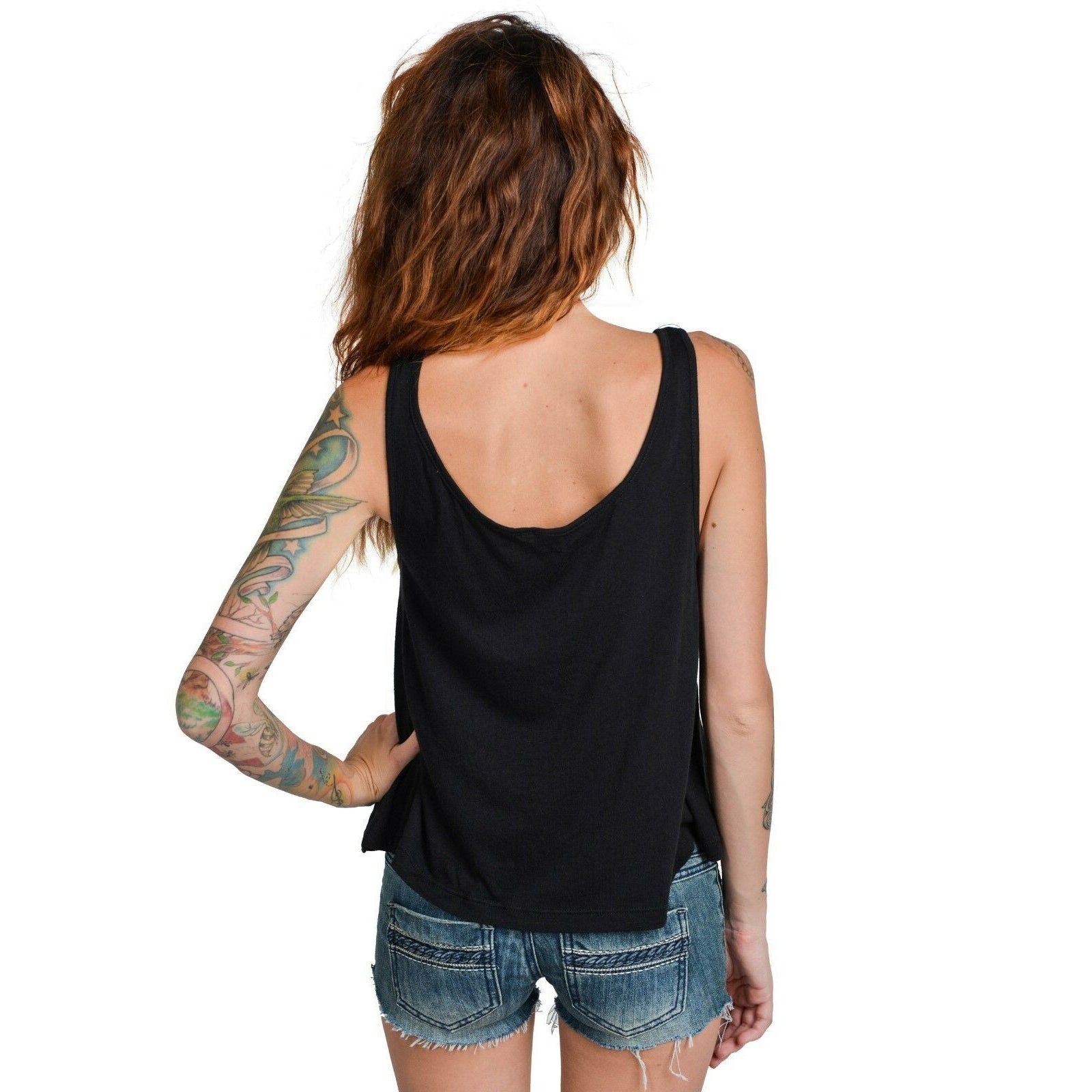 Tattooed Kitty Tank-Womens Tops-Scarlett Dawn