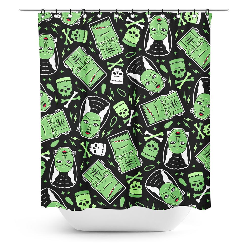 The Monsters Shower Curtain-Shower Curtains-Scarlett Dawn