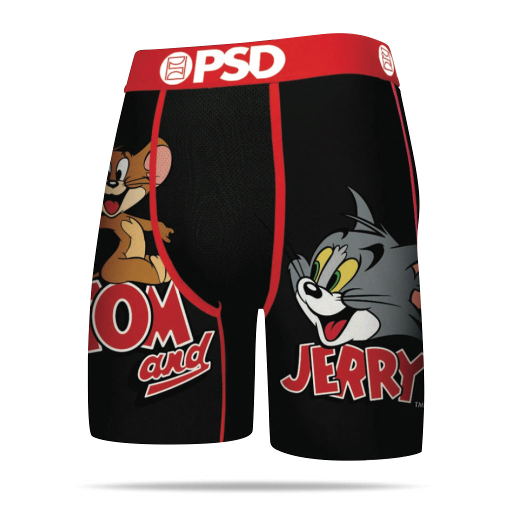Tom And Jerry Logo 2 Boxer Briefs-Mens Underwear-Scarlett Dawn