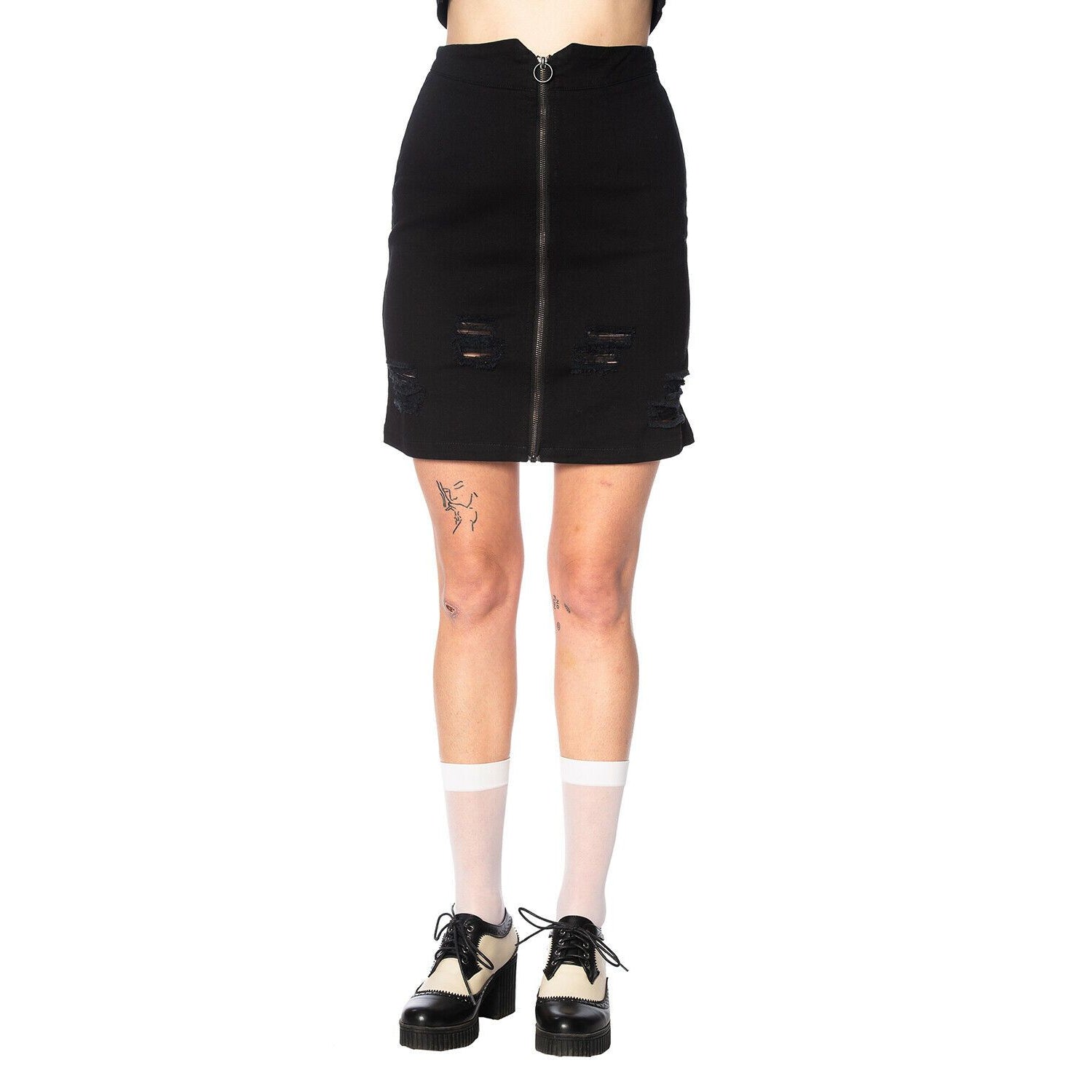 Trashed and Ragged Womens Skirt-Womens Shorts & Skirts-Scarlett Dawn