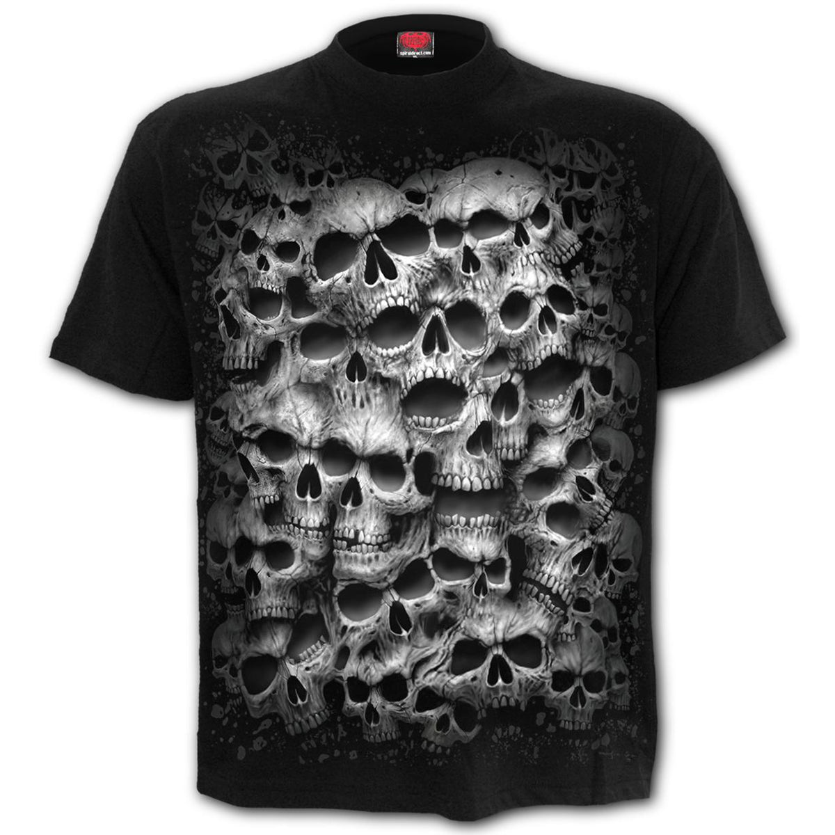 Twisted Skulls Black Mens T-Shirt-Mens T-Shirts &amp; Tanks-Scarlett Dawn