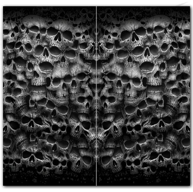 Twisted Skulls Face Wrap-Bandanas &amp; Face Wraps-Scarlett Dawn