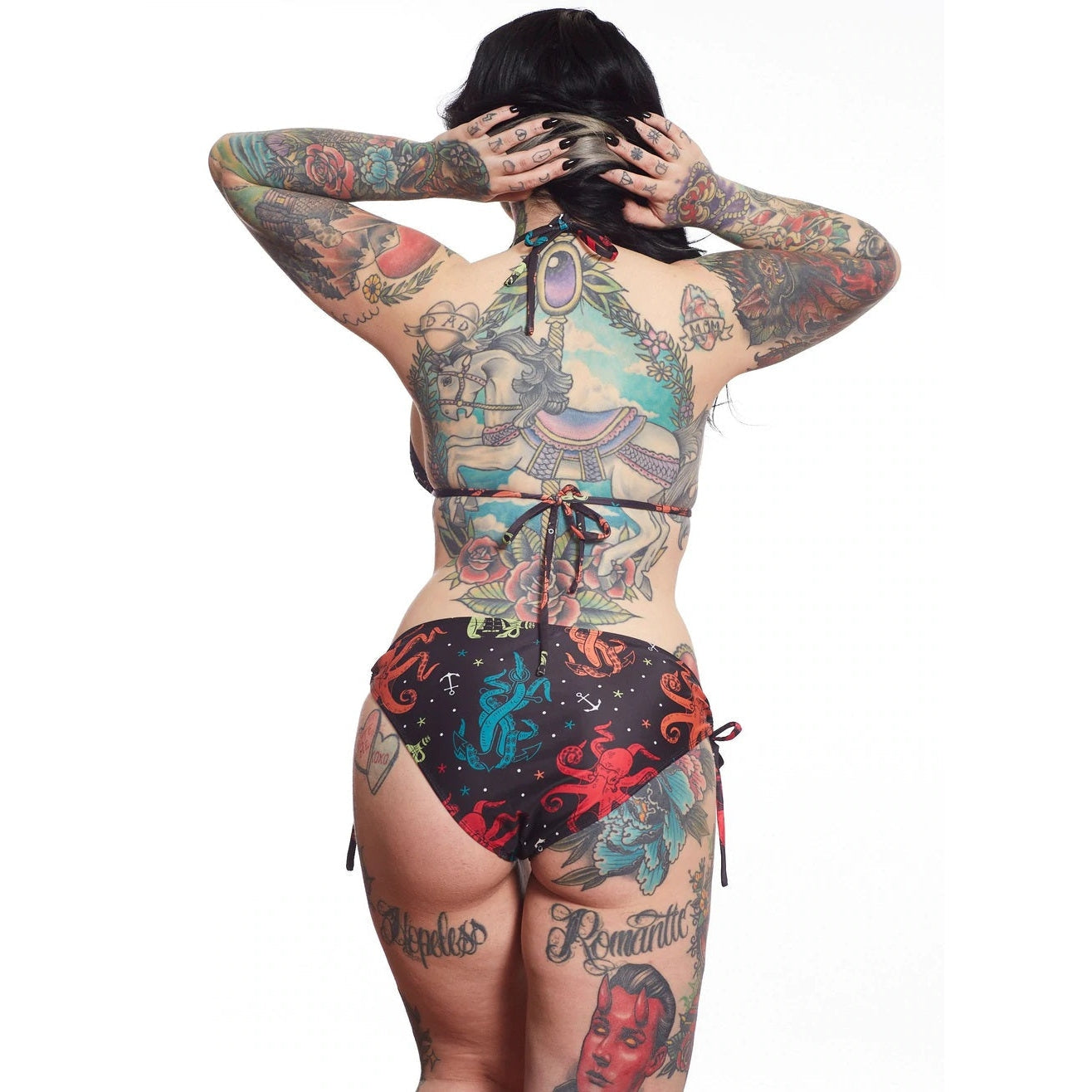 Under The Sea Womens String Bikini-Womens Swimwear-Scarlett Dawn