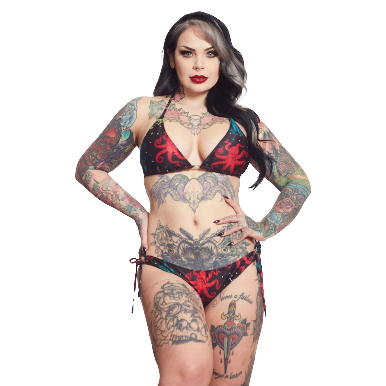 Under The Sea Womens String Bikini-Womens Swimwear-Scarlett Dawn