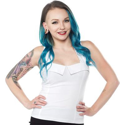Veronica White Womens Top-Womens Tops-Scarlett Dawn