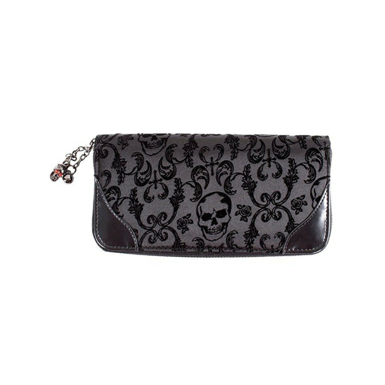 Vine Black Cameo Lady Lace Womens Wallet-Womens Handbags, Purses & Wallets-Scarlett Dawn