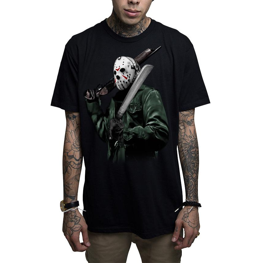 Voorhees Black Mens T-Shirt-Mens T-Shirts & Tanks-Scarlett Dawn