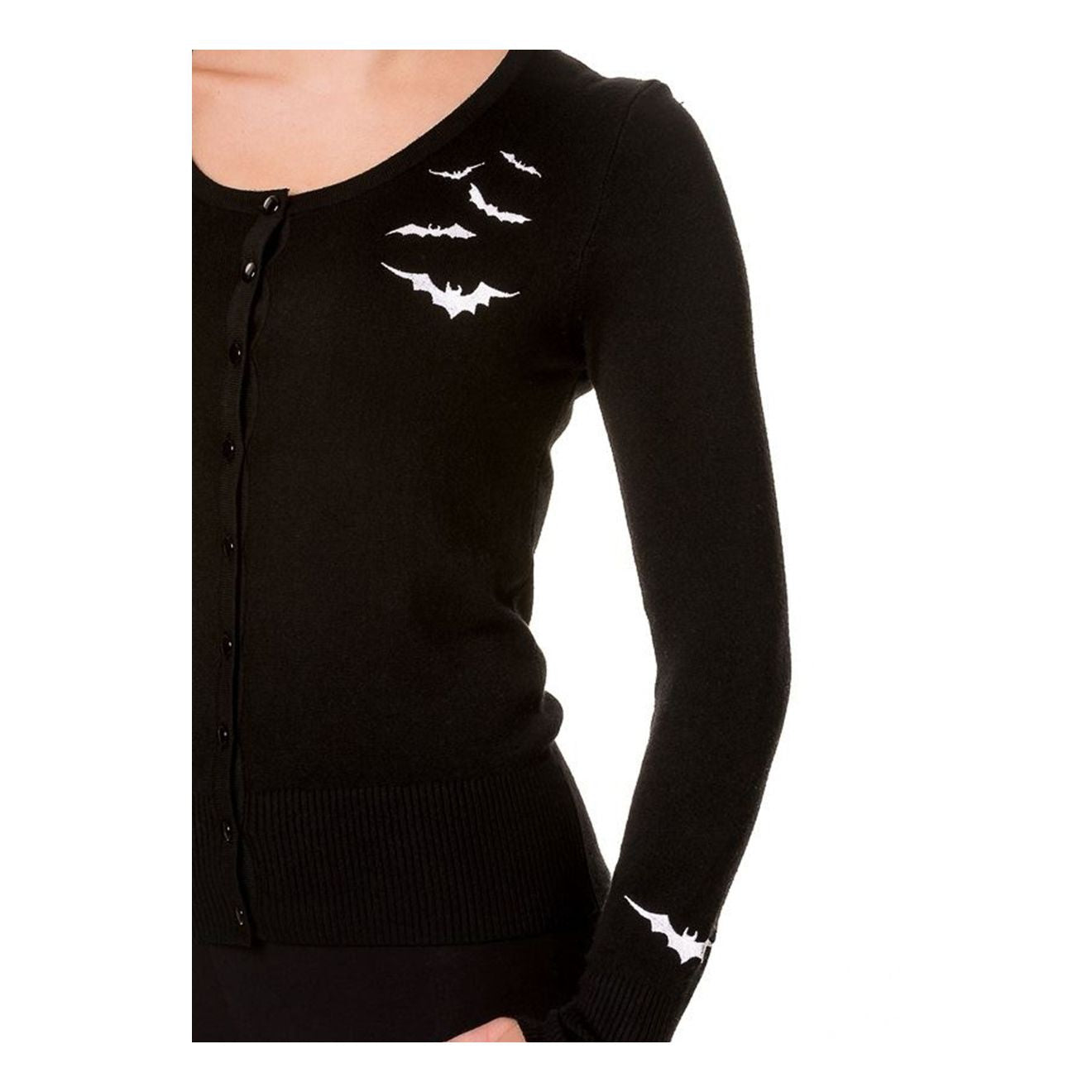 White Bats Cardigan-Womens Cardigans-Scarlett Dawn