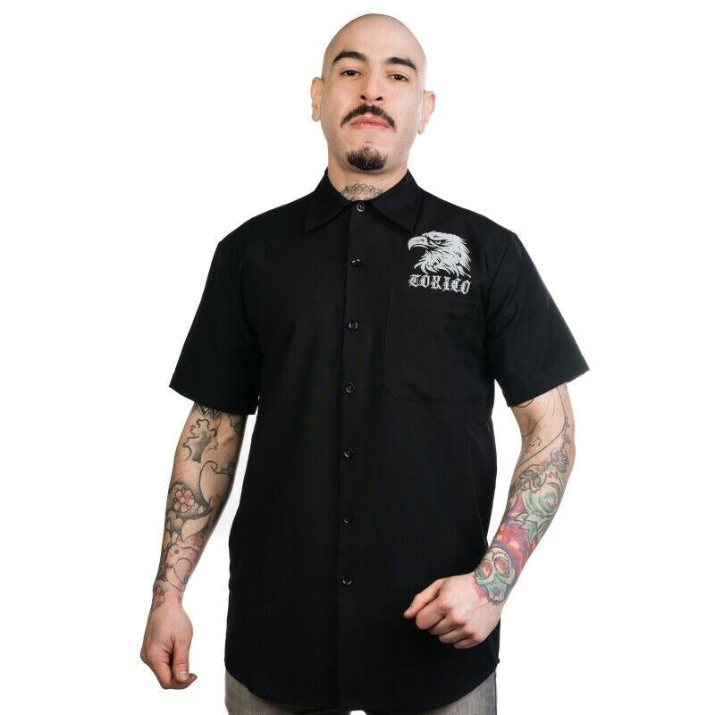 White Trash Beer Mens Button Up Work Shirt-Mens Casual Shirts-Scarlett Dawn