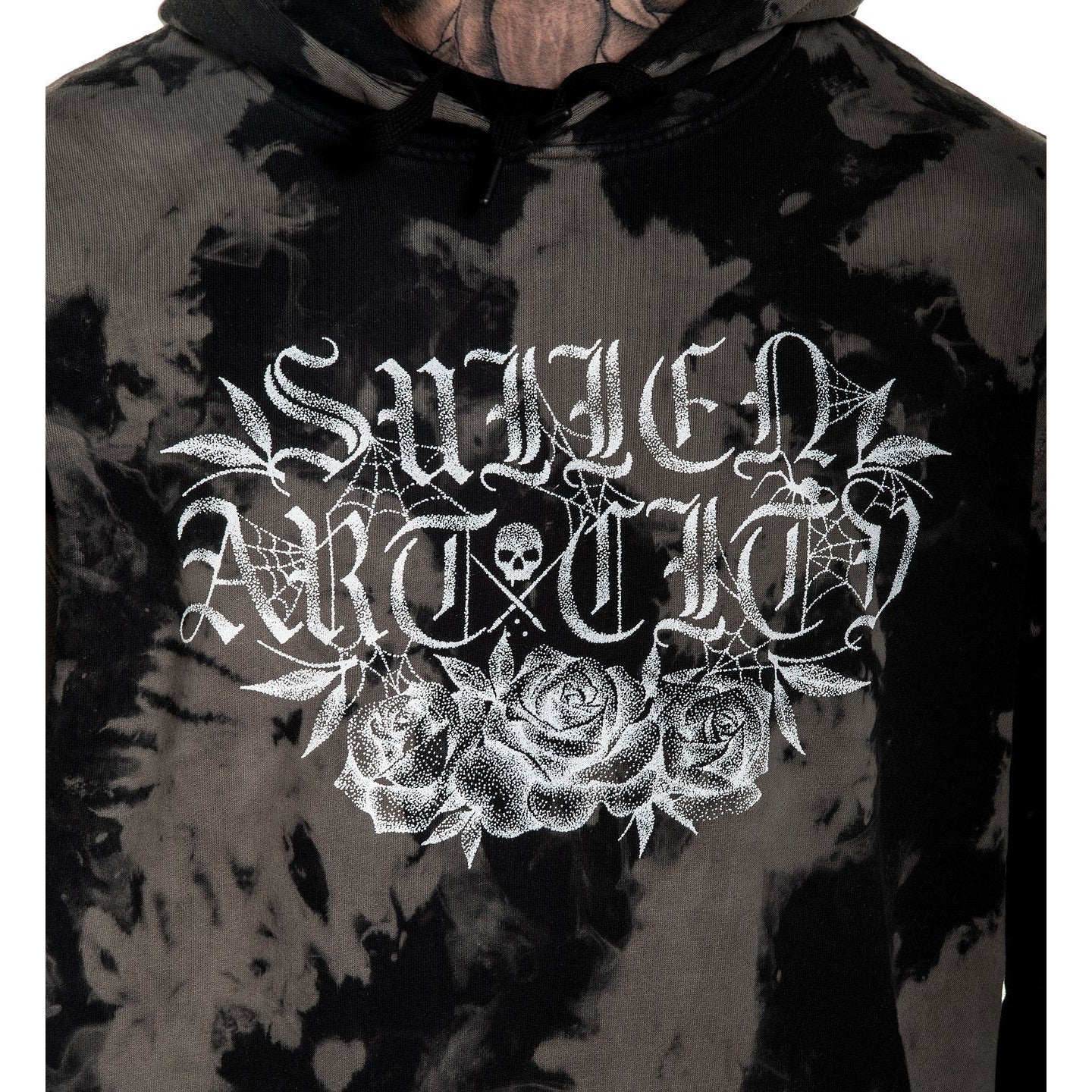 Widow Mens Pullover Hoodie-Mens Jumpers, Hoodies & Long Sleeves-Scarlett Dawn