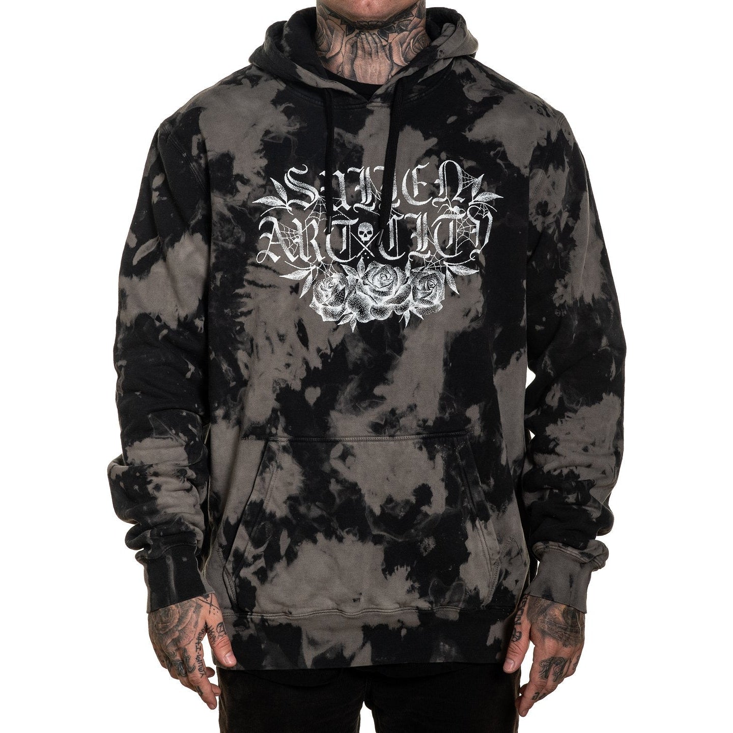 Widow Mens Pullover Hoodie-Mens Jumpers, Hoodies & Long Sleeves-Scarlett Dawn