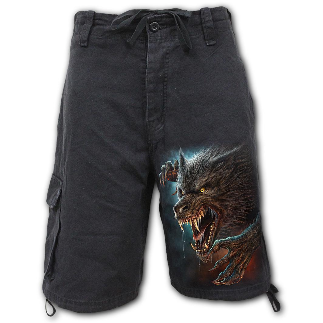 Wild Moon Mens Vintage Cargo Shorts-Mens Shorts & Pants-Scarlett Dawn