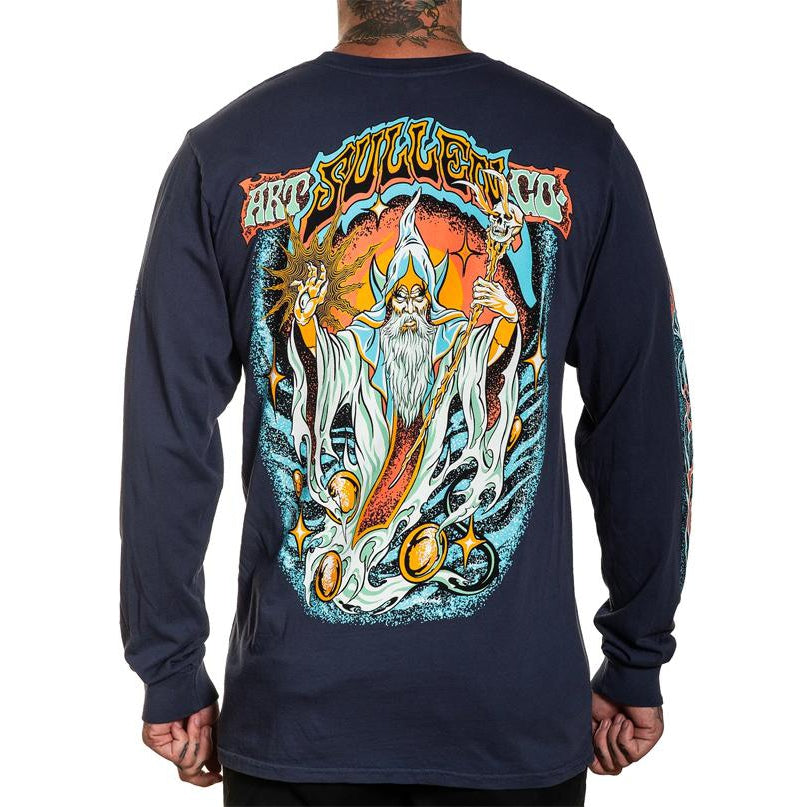 Wizard Premium Long Sleeve Shirt-Mens Jumpers, Hoodies & Long Sleeves-Scarlett Dawn