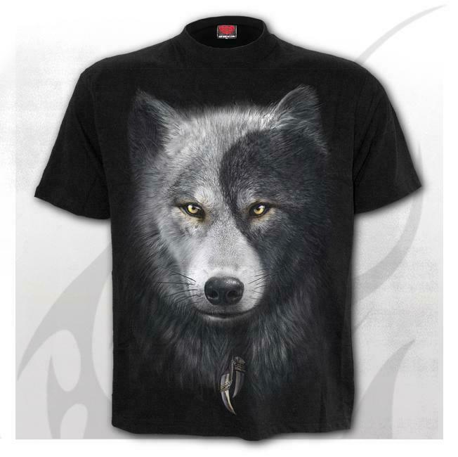 Wolf Chi Black Mens T-Shirt-Mens T-Shirts &amp; Tanks-Scarlett Dawn