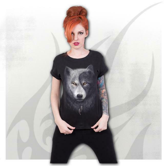 Wolf Chi Boat Neck Cap Sleeve Womens Top-Womens Tops-Scarlett Dawn