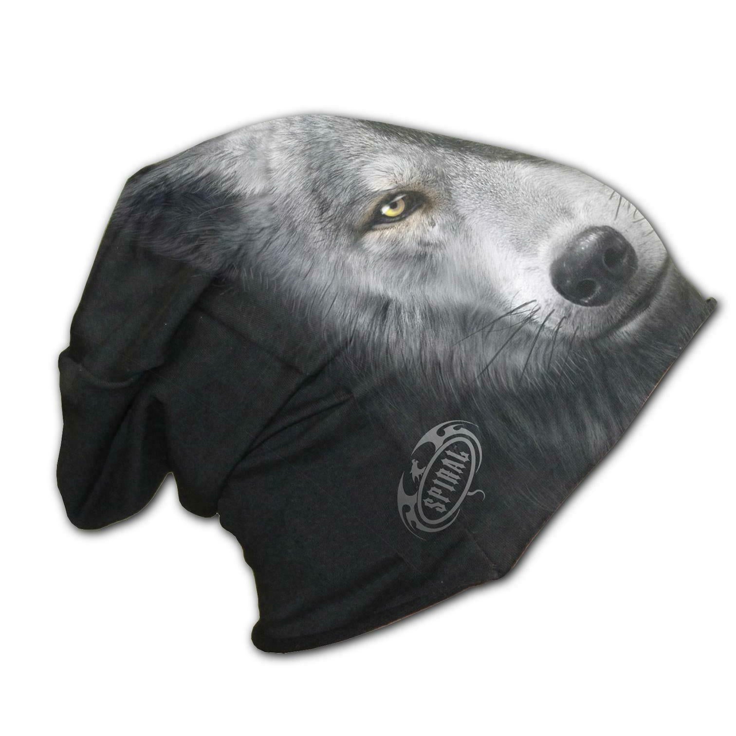 Wolf Chi Mens Beanie Black-Mens Beanies, Hats & Snapback Caps-Scarlett Dawn