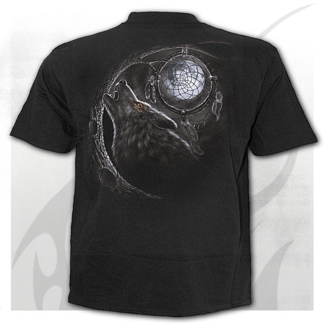 Wolf Dreams Black Mens T-Shirt-Mens T-Shirts & Tanks-Scarlett Dawn