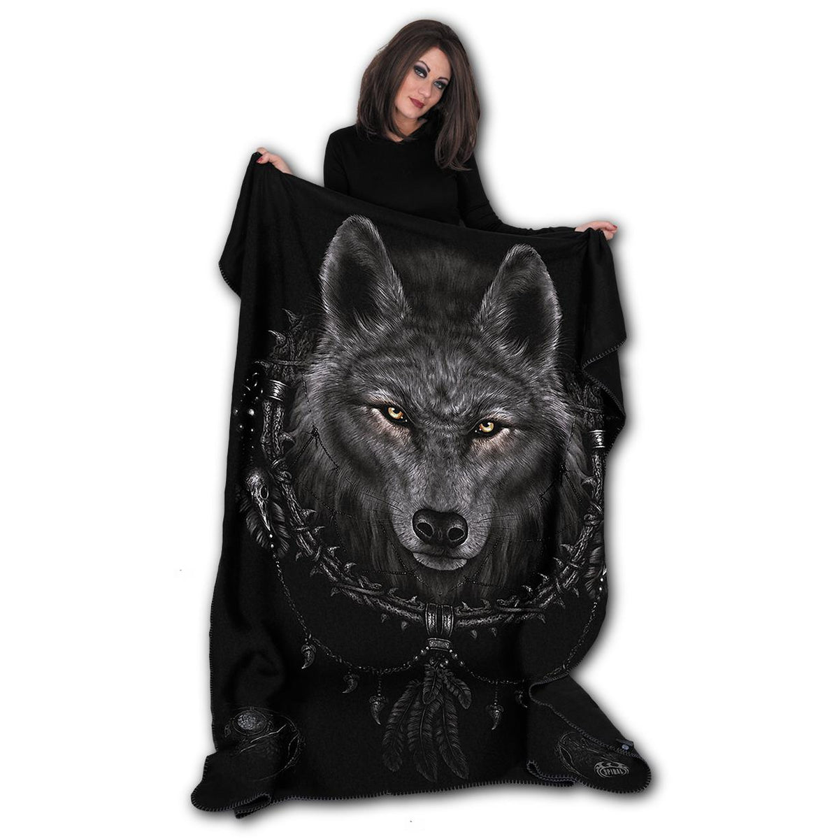 Wolf Dreams Double Sided Fleece Blanket-Bedding-Scarlett Dawn
