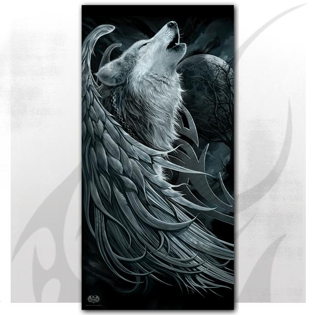 Wolf Spirit Bath Towel-Towels-Scarlett Dawn