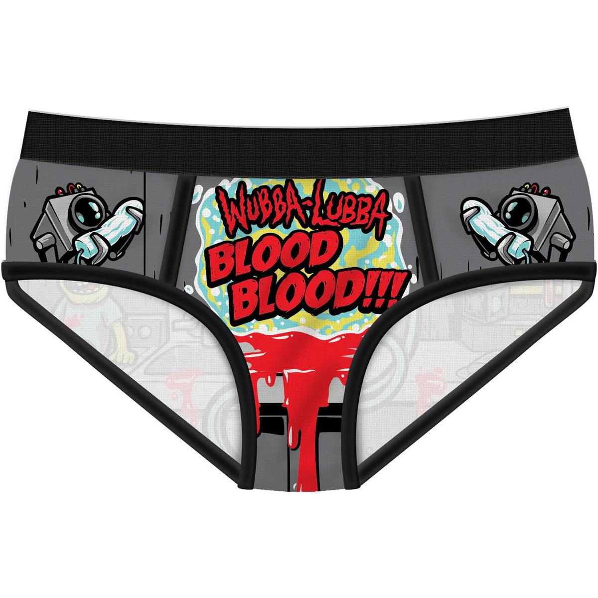 Wubba Lubba Blood Blood Period Panties-Womens Underwear-Scarlett Dawn