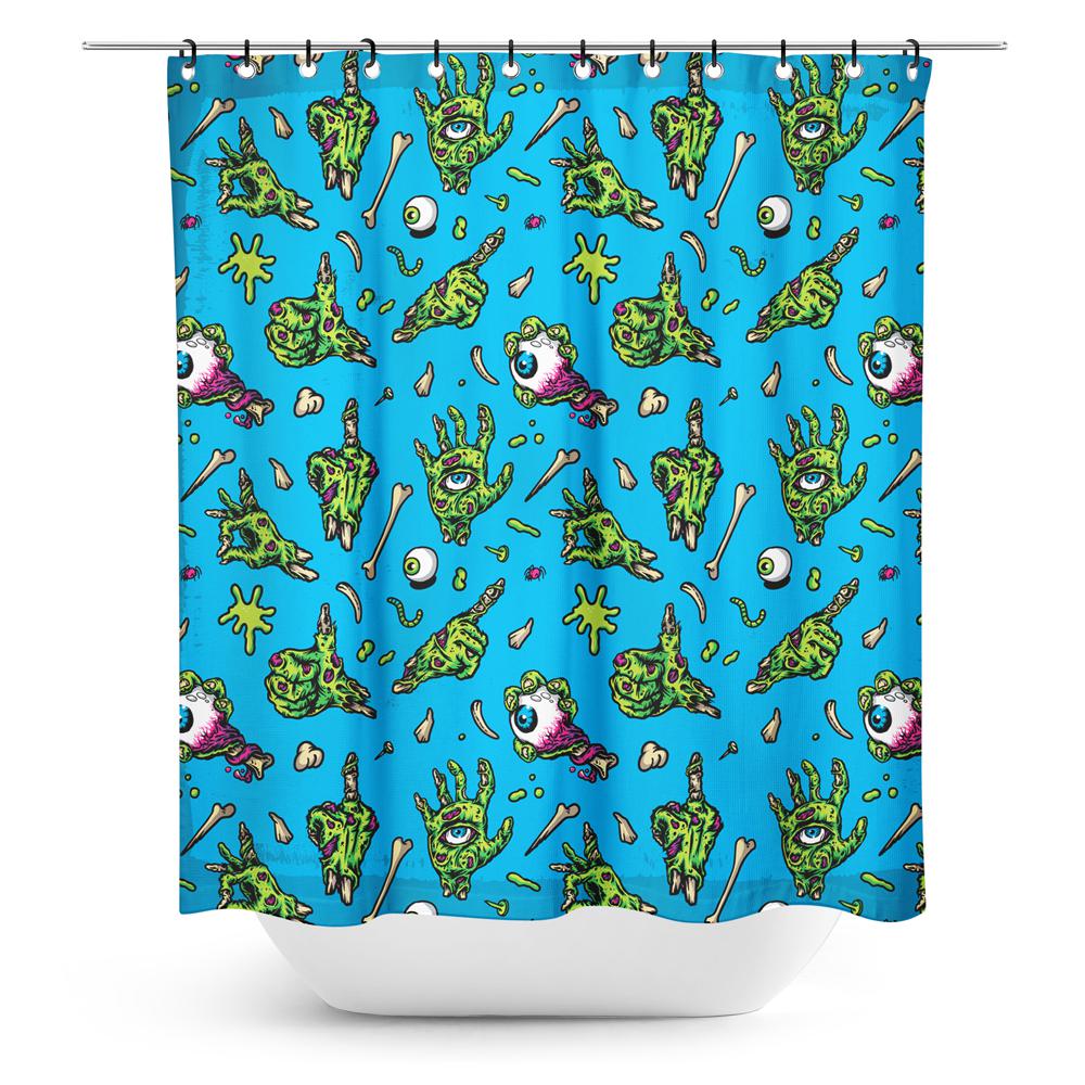 Zombie Hands Shower Curtain-Shower Curtains-Scarlett Dawn